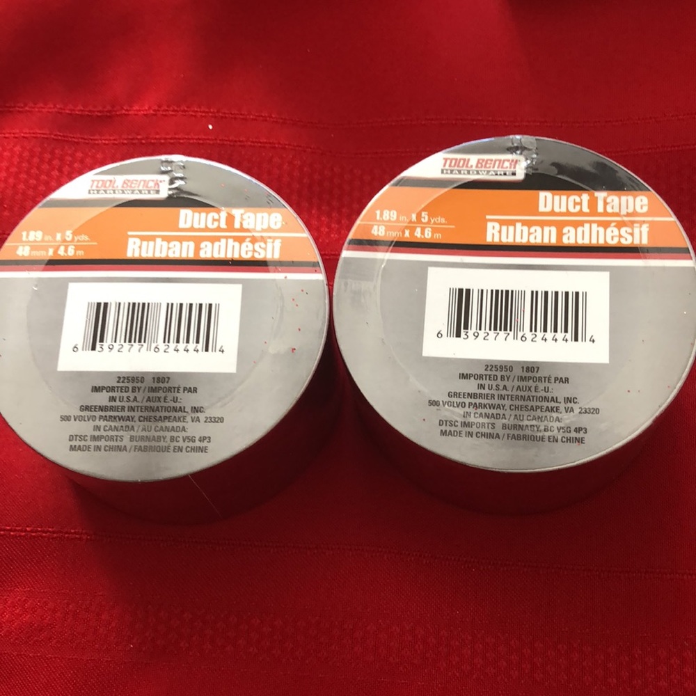 Wire Edged Ribbon & Red Decorative Duct Tape - Picture 4 of 10